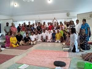 M. G. Satchidananda a donné la 2ieme initiation au 65 personnes en Bangalore, du 3 au 5 mai 2019