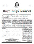 Click to view Kriya Yoga Journal - Volume 25 Number 3 -  Fall - 2018