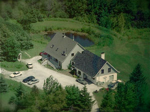 Quebec Ashram Aerial View