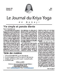 Journal du Kriya Yoga de Babaji - Volume 28 Numéro 2 - Eté 2021