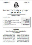 Babaji's Kriya Yoga Journal - Jahrgang 19 – Nr. 2 - Sommer 2012