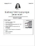Babaji's Kriya Yoga Journal - Jahrgang 25 – Nr. 3 - Herbst 2018
