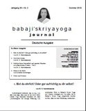 Babaji's Kriya Yoga Journal - Jahrgang 26 – Nr. 2 - Sommer 2019