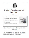 Babaji's Kriya Yoga Journal - Jahrgang 26 – Nr. 3 - Herbst 2019
