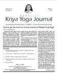 Click to view Kriya Yoga Journal - Volume 24 Number 4 -  Winter - 2018