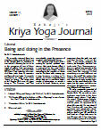 Click to view Kriya Yoga Journal - Volume 17 Number 1 - Spring 2010