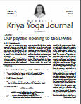 Click to view Kriya Yoga Journal - Volume 19 Number 2 - Summer 2012