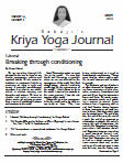 Click to view Kriya Yoga Journal - Volume 16 Number 4 - Winter 2010